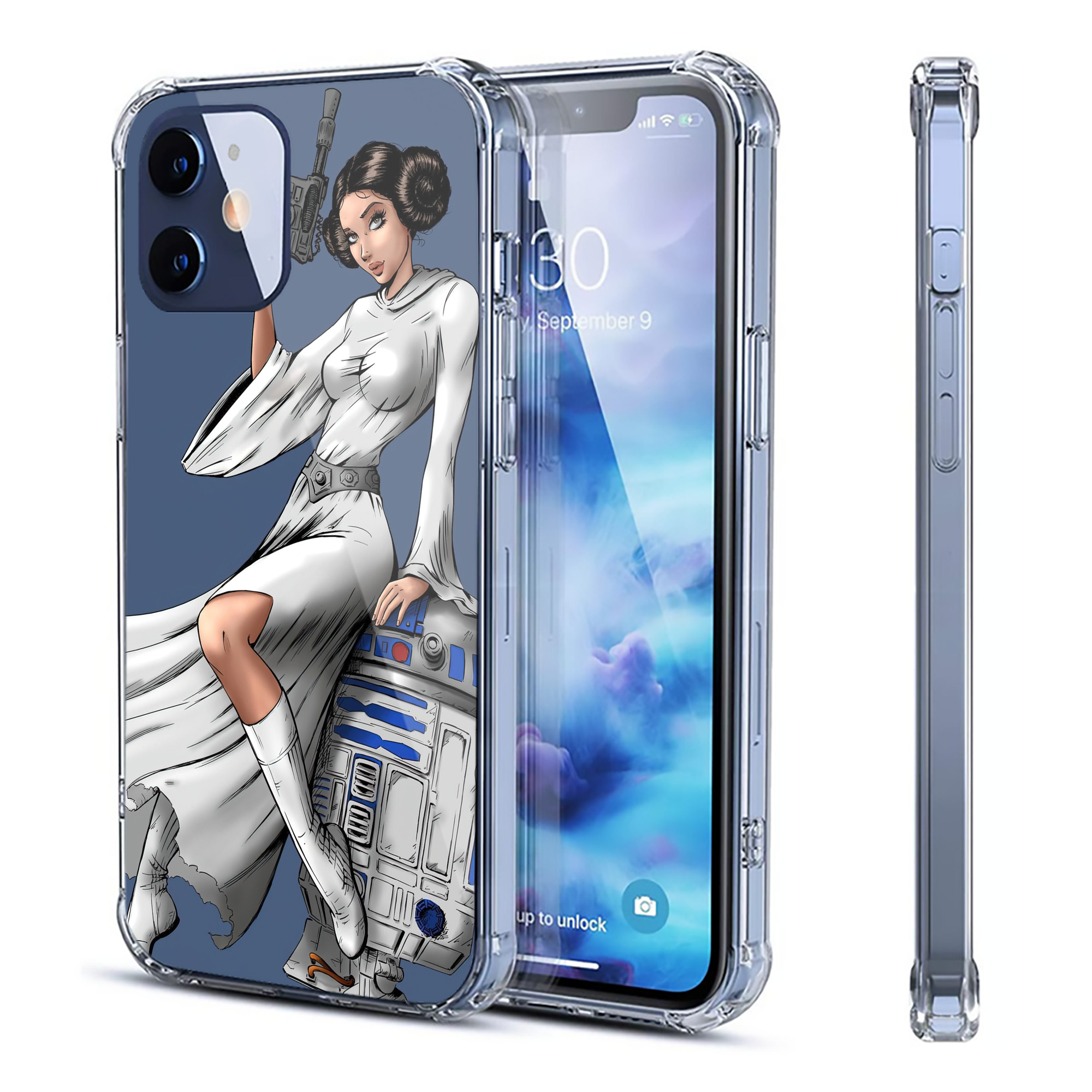 （画像用） スター・ウォーズ Star Wars 【iPhone 12シリーズ対応】透明スマホケース（クリアソフトケース）